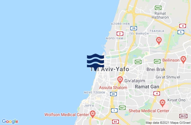 Tel Aviv, Israel潮水