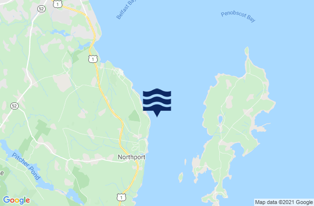 Temple Heights NNE of W Penobscot Bay, United States潮水