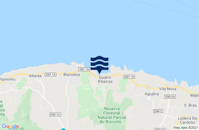 Terceira - Baia Das Quatro Ribeiras, Portugal潮水