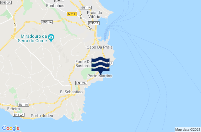 Terceira - Porto Martins, Portugal潮水