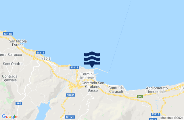 Termini Imerese Port, Italy潮水