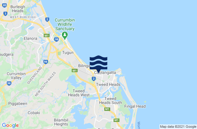 Terranora Broadwater, Australia潮水
