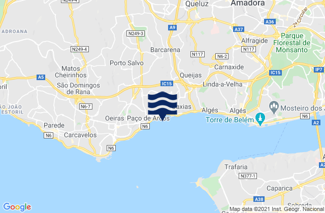 Terrugem, Portugal潮水