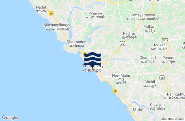 Thalassery, India潮水