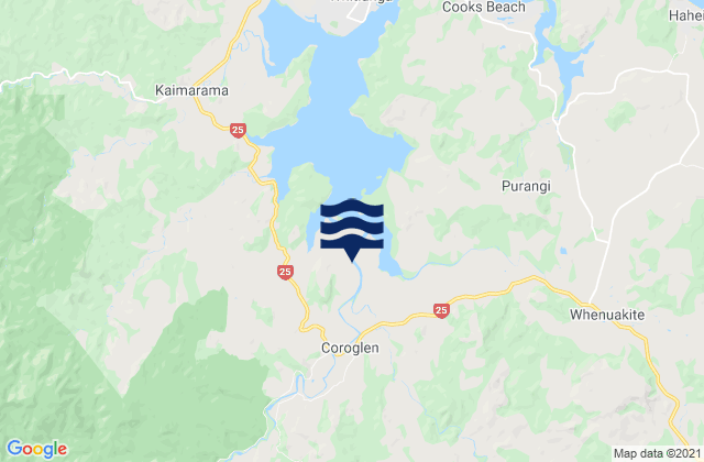 Thames-Coromandel District, New Zealand潮水