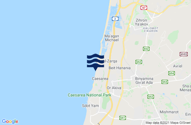The Reef (Haifa), Palestinian Territory潮水