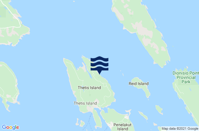 Thetis Island, Canada潮水