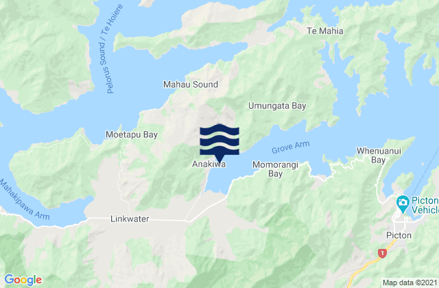 Thompson Bay, New Zealand潮水
