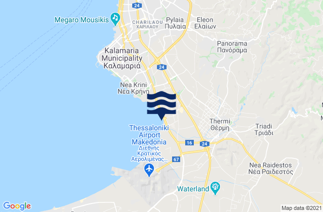 Thérmi, Greece潮水