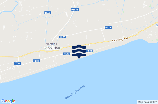 Thị Xã Vĩnh Châu, Vietnam潮水