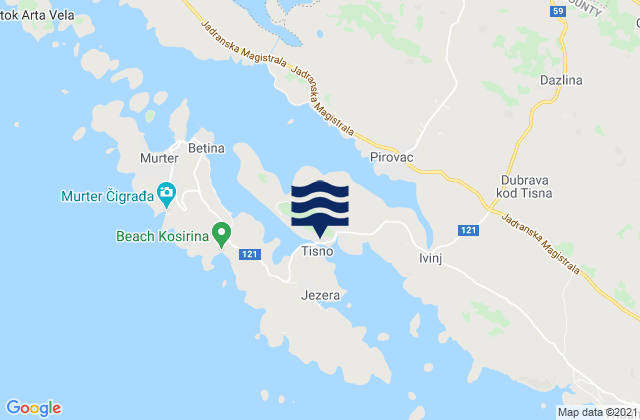 Tijesno, Croatia潮水