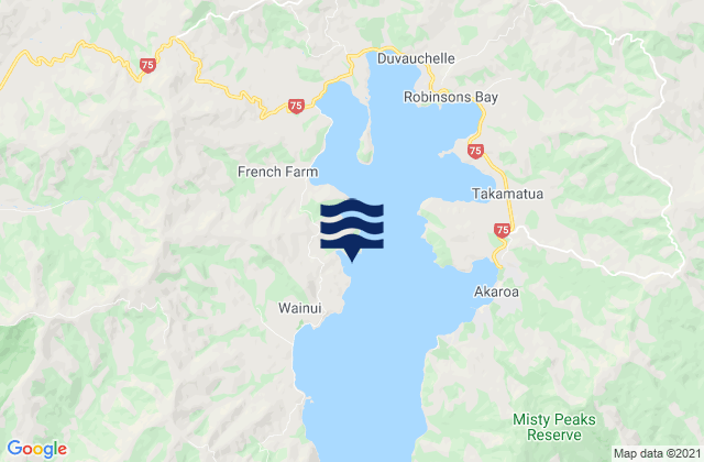 Tikao Bay, New Zealand潮水