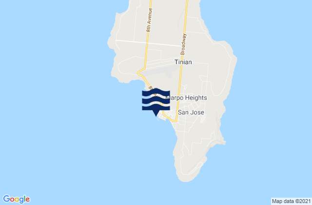 Tinian Island, Northern Mariana Islands潮水