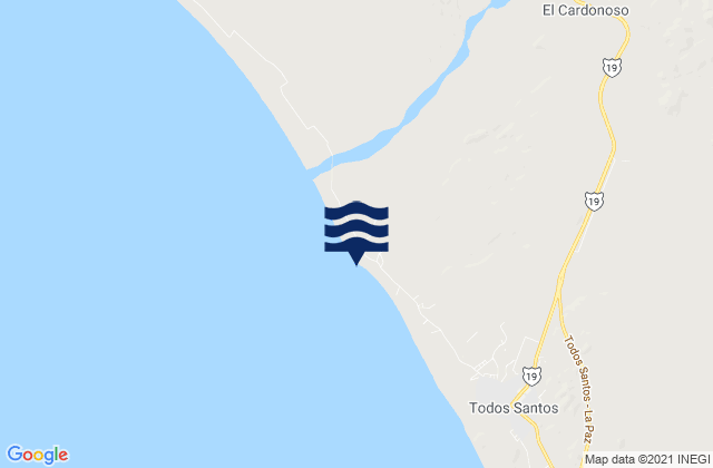 Todos Santos (mainland), Mexico潮水