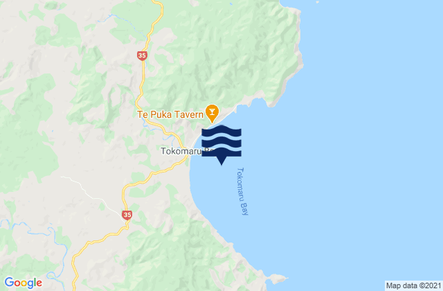 Tokomaru Bay, New Zealand潮水