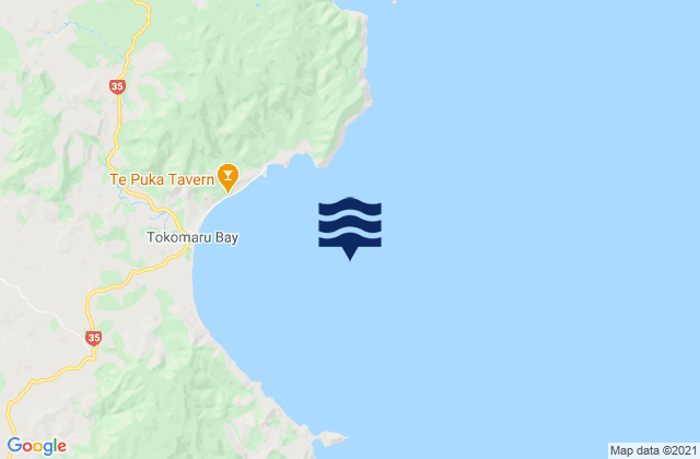 Tokomaru Bay, New Zealand潮水
