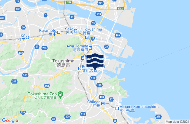 Tokushima Shi, Japan潮水