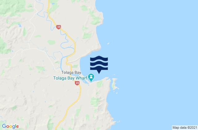 Tolaga Bay (Cooks Cove), New Zealand潮水