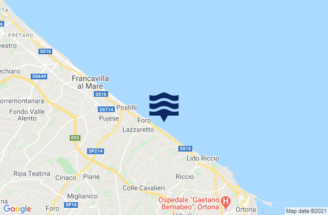 Tollo, Italy潮水