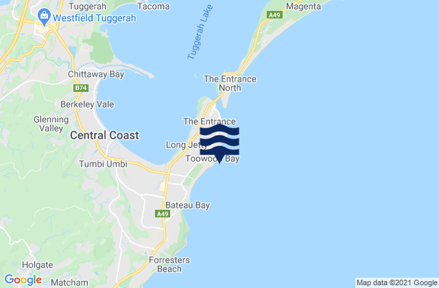 Toowoon Bay, Australia潮水