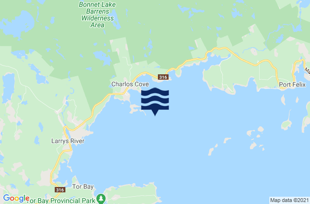 Tor Bay, Canada潮水