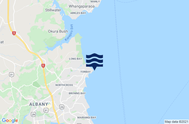 Torbay, New Zealand潮水