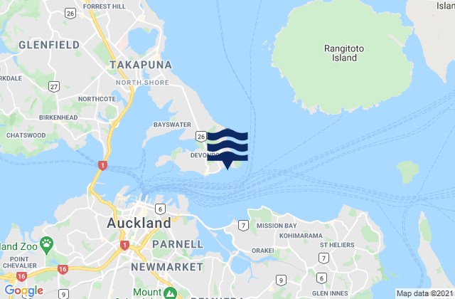 Torpedo Bay, New Zealand潮水