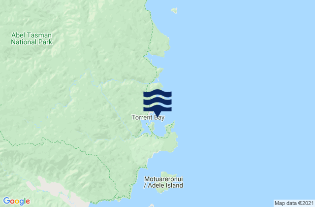 Torrent Bay Abel Tasman, New Zealand潮水