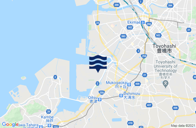 Toyohasi, Japan潮水
