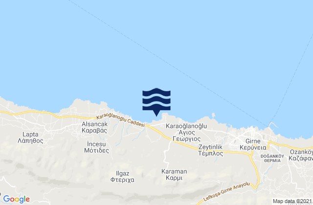 Trimíthi, Cyprus潮水