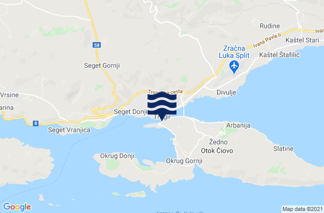 Trogir, Croatia潮水