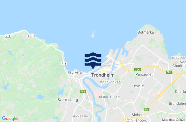 Trondheim Havn, Norway潮水