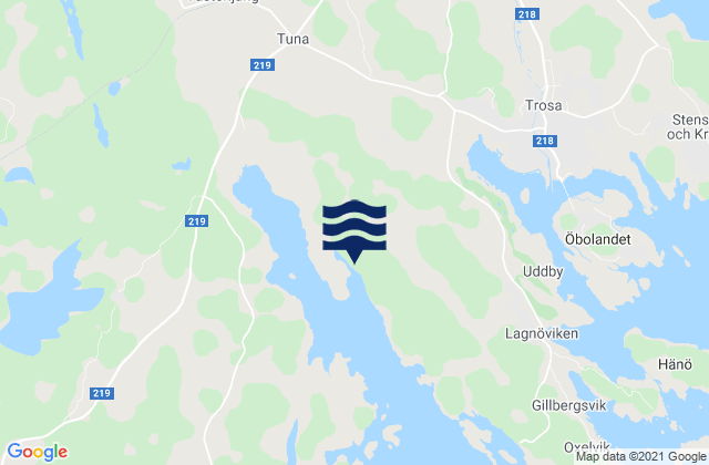 Trosa Kommun, Sweden潮水