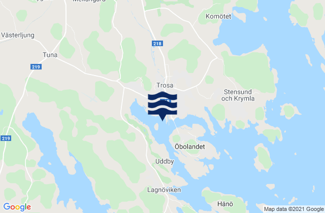 Trosa, Sweden潮水