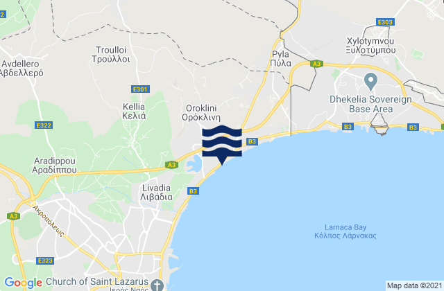 Troúlloi, Cyprus潮水