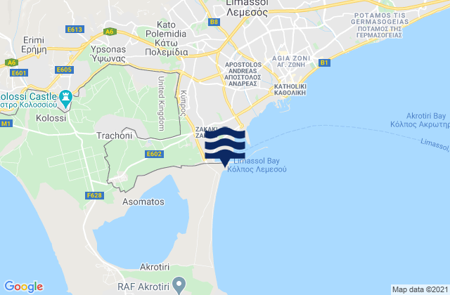 Tserkézoi, Cyprus潮水