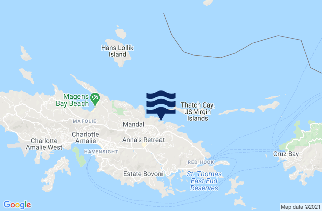 Tutu, U.S. Virgin Islands潮水