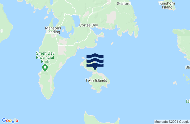 Twin Islands, Canada潮水