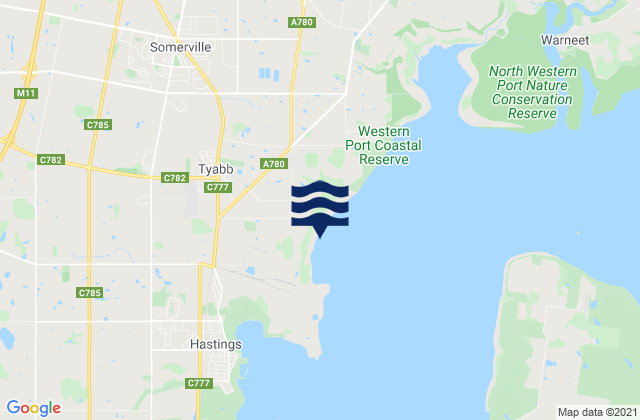 Tyabb, Australia潮水