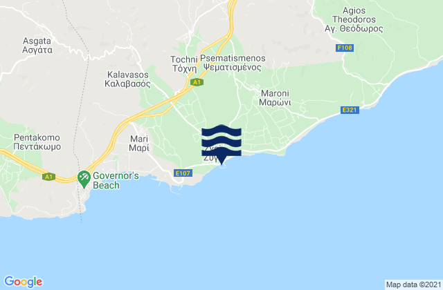 Tóchni, Cyprus潮水