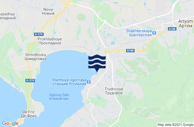 Uglovoye, Russia潮水