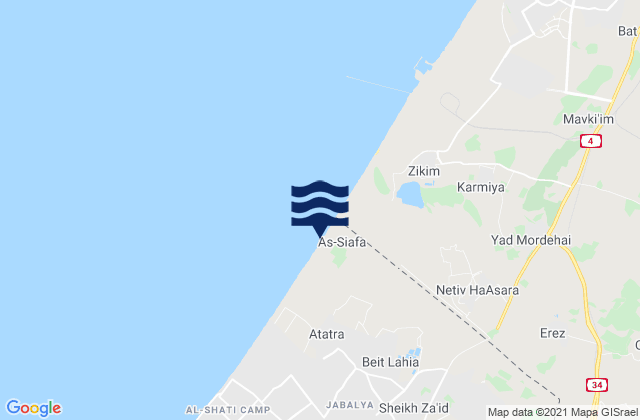 Umm an Naşr, Palestinian Territory潮水