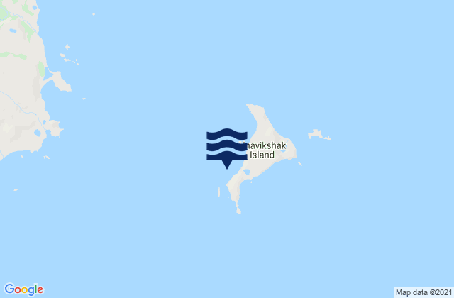 Unavikshak Island, United States潮水