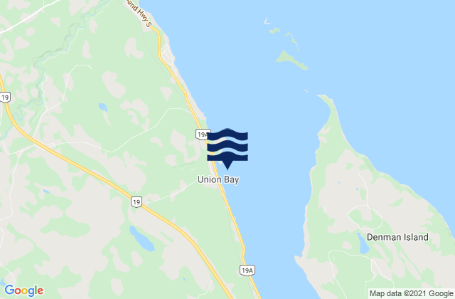 Union Bay, Canada潮水