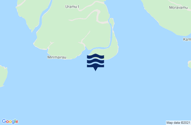 Uramu Island, Papua New Guinea潮水