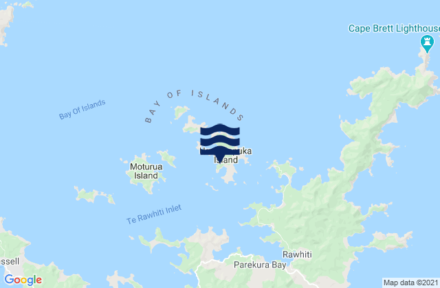 Urupukapuka Bay, New Zealand潮水