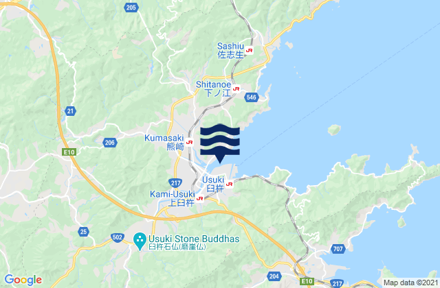 Usuki, Japan潮水