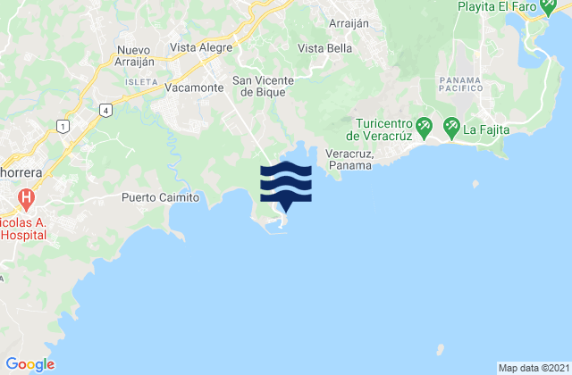 Vacamonte, Panama潮水