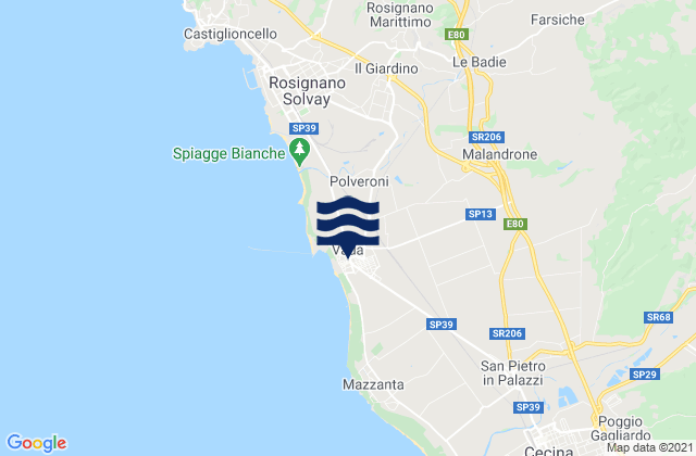 Vada, Italy潮水