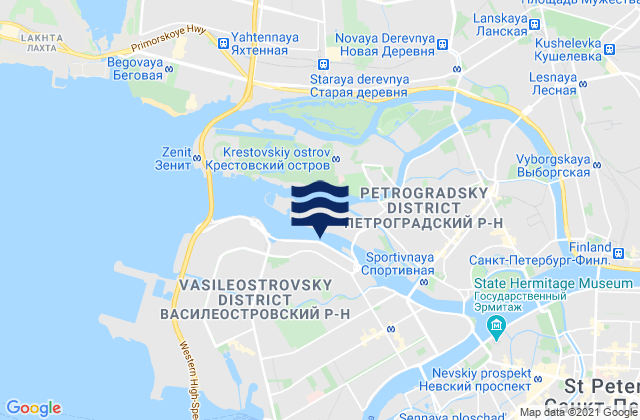 Vasyl'evsky Ostrov, Russia潮水